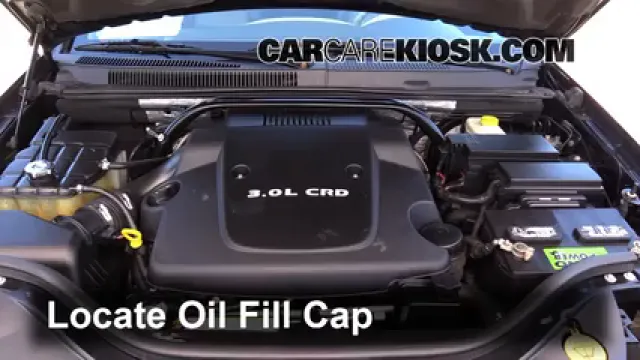 2008 Jeep Grand Cherokee Laredo 3.0L V6 Turbo Diesel Oil Add Oil